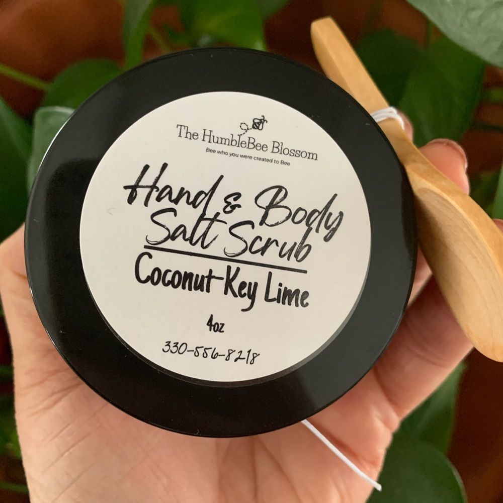 Handmade Coconut & Key Lime Hand & Body Salt scrub